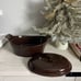 Longqberger Woven Tradtions Chocolate Medium Oval Casserole