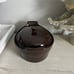 Longqberger Woven Tradtions Chocolate Medium Oval Casserole