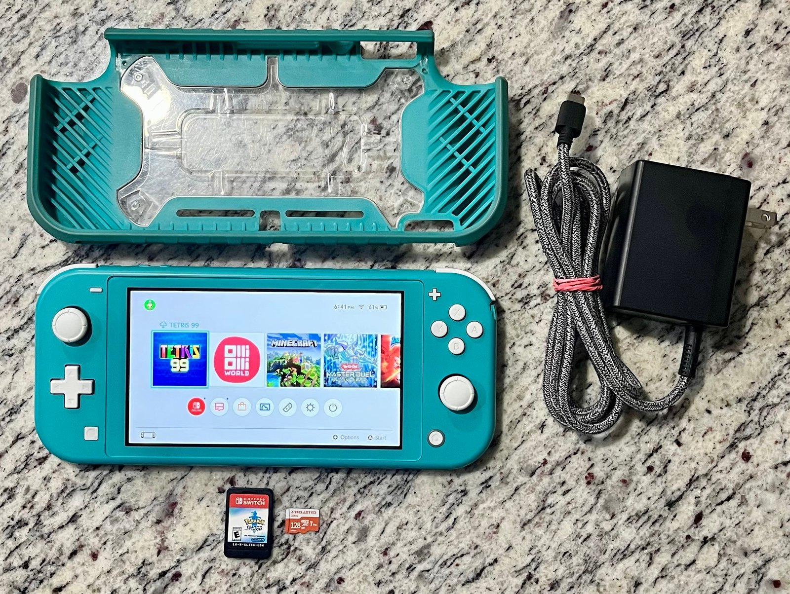 Nintendo Switch lite with Pokémon Sword