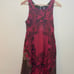 Free People Russian Red Hi-Lo Sleeveless Printed Lace Open Back Boho Dress