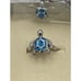 Honolulu Jewelry Co Sterling Silver Synthetic Opal Inlay Turtle Ring & Earrings