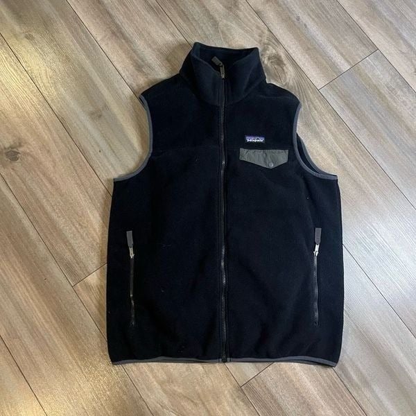 Patagonia Synchilla Black Fleece Vest Men Large