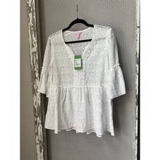 Lilly Pulitzer Inez Top Resort White NWT XS