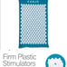 Kanjo memory foam acupuncture mat/pillow/bag teal and white mat size 28x17x1 in