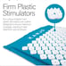 Kanjo memory foam acupuncture mat/pillow/bag teal and white mat size 28x17x1 in