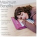 Kanjo memory foam acupuncture mat/pillow/bag teal and white mat size 28x17x1 in