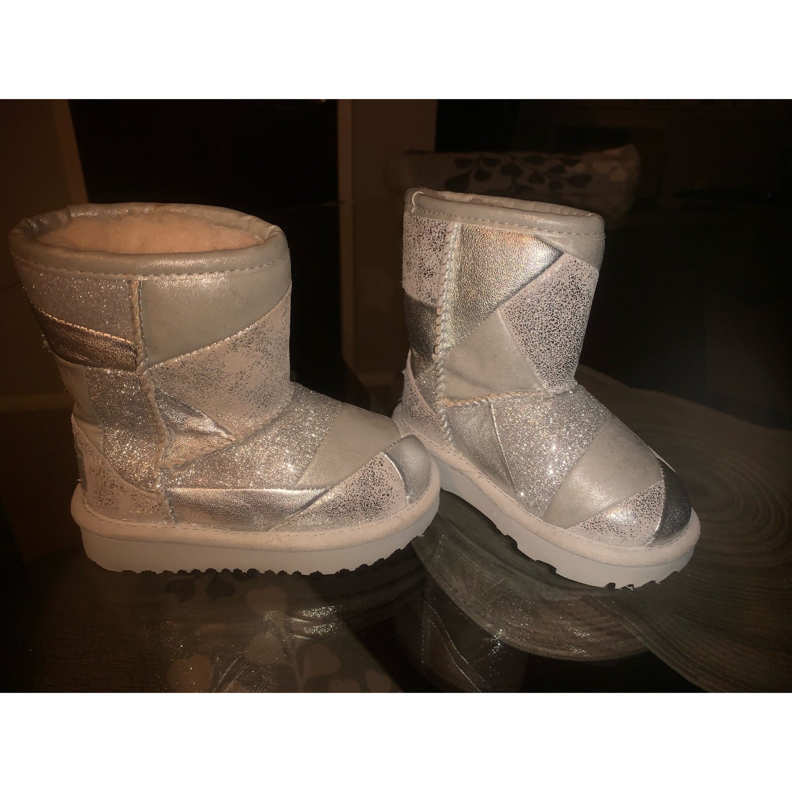 Authentic UGG Metallic Patchwork Boots! Brand New! Toddler Girl Size 6T!