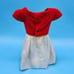 Vintage Mattel Barbie Sister Skipper Silk N Fancy dress #1902 Red Velvet 1963