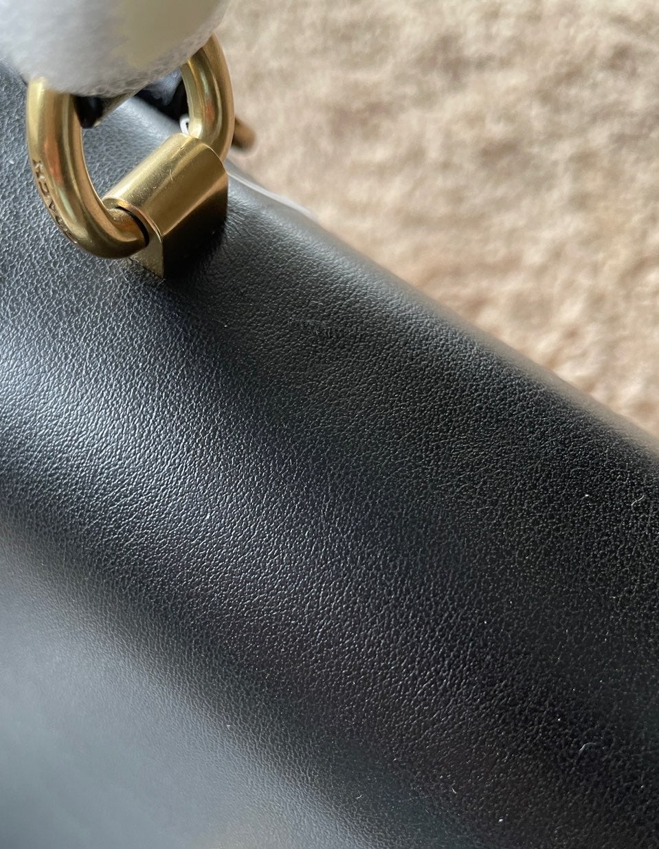 Coach Parker Top shops Handle Smooth Leather Satchel Crossbody Bag