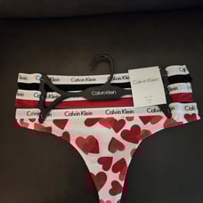 Calvin Klein Thongs set of three( Small or Medium)