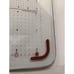 Pyrex Glass Cutting Board Non Skid Feet Food Prep Measuring Standard &Centimeter