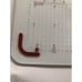 Pyrex Glass Cutting Board Non Skid Feet Food Prep Measuring Standard &Centimeter