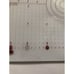 Pyrex Glass Cutting Board Non Skid Feet Food Prep Measuring Standard &Centimeter