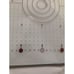 Pyrex Glass Cutting Board Non Skid Feet Food Prep Measuring Standard &Centimeter