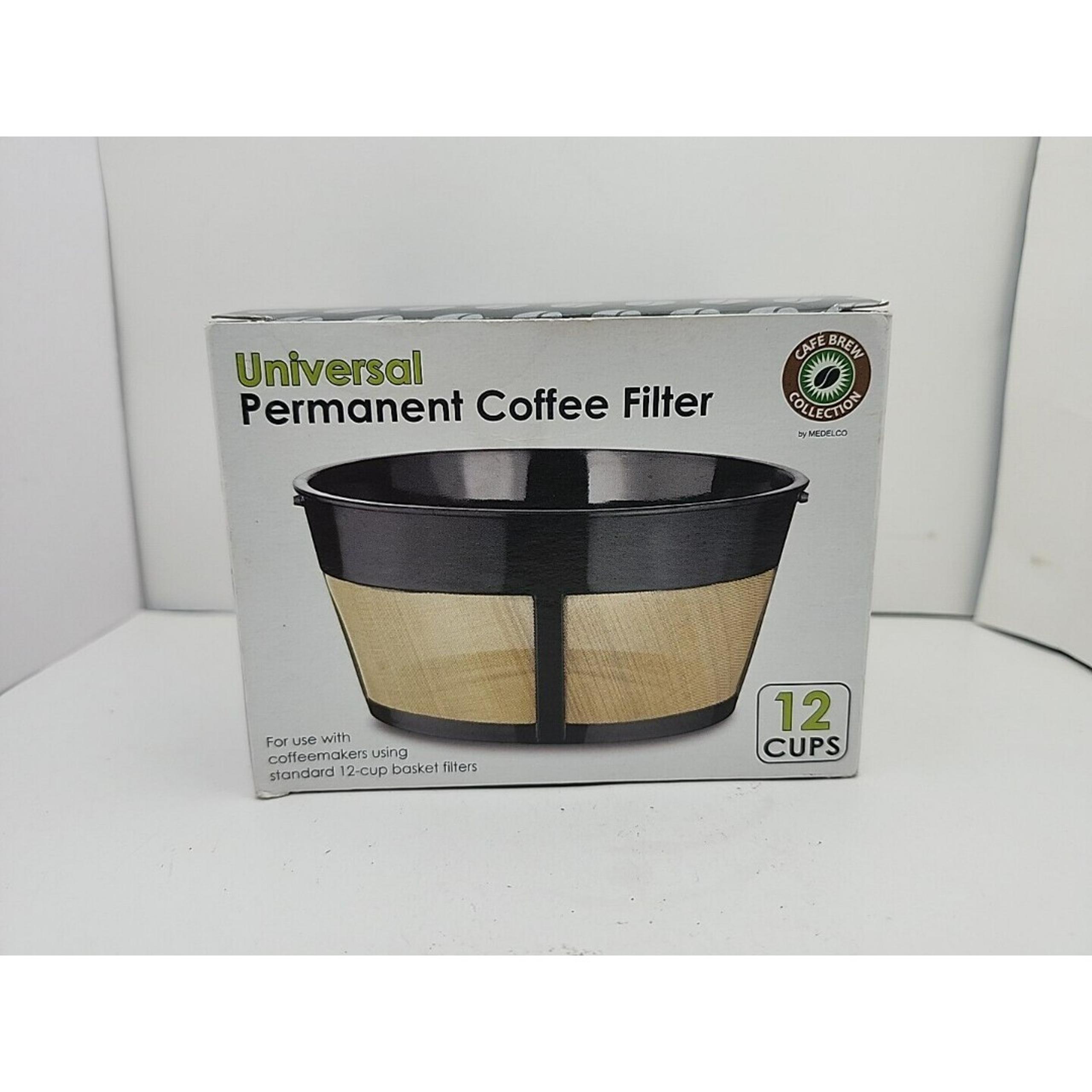 New Medelco 12 Cup Basket Universal Permanent Coffee Filter #BF215