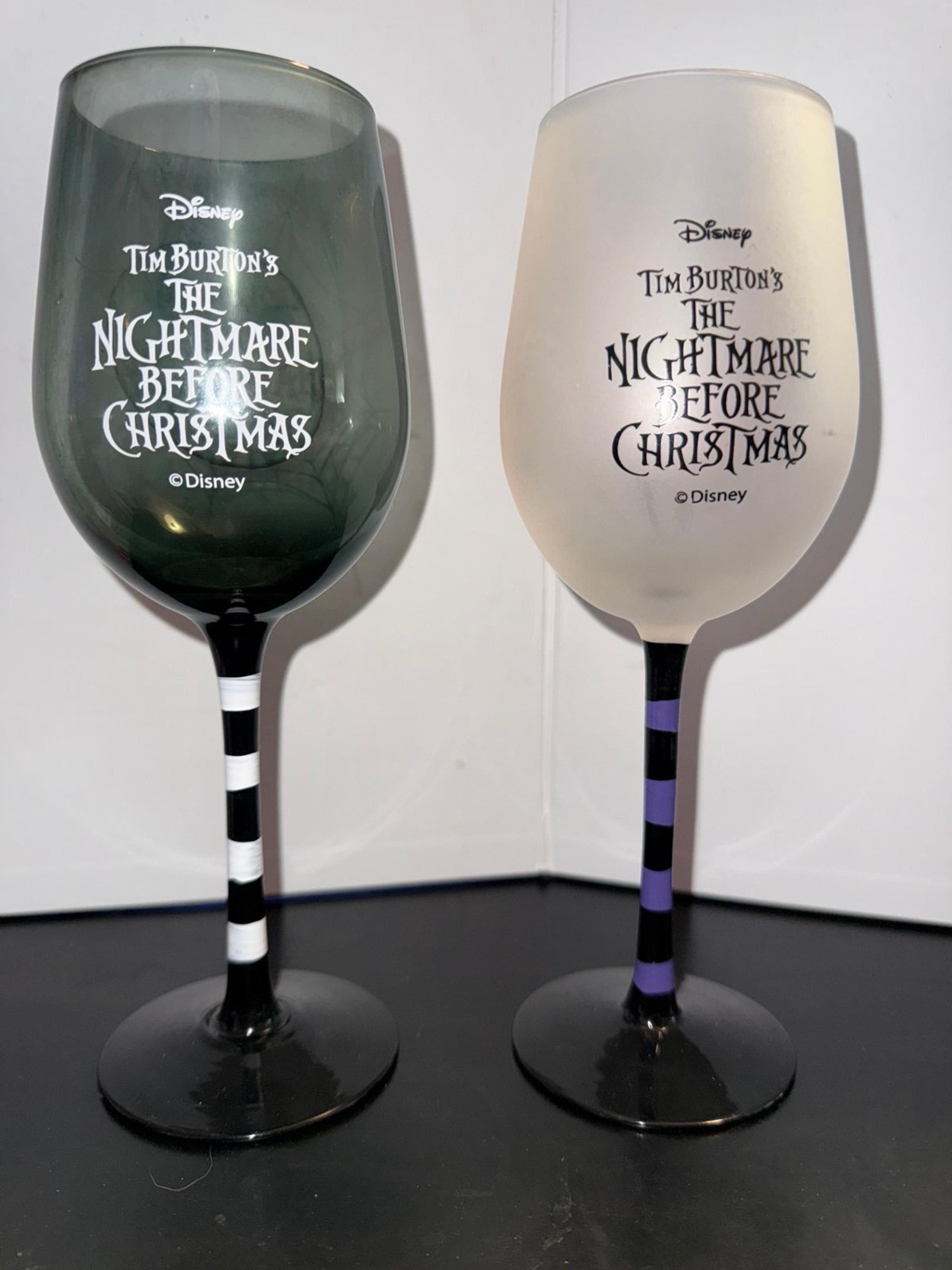 Disney A Nightmare Before Christmas Wine Glasses