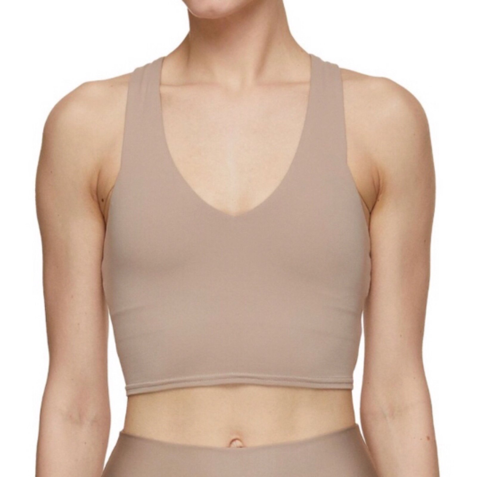 Alo Yoga Airbrush Real Bra Tank Taupe XS