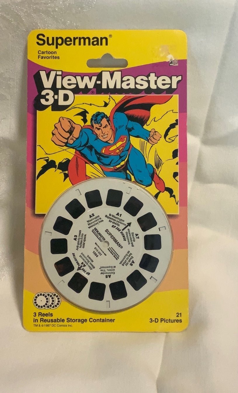 Vintage 3D View-Master Superman Reels