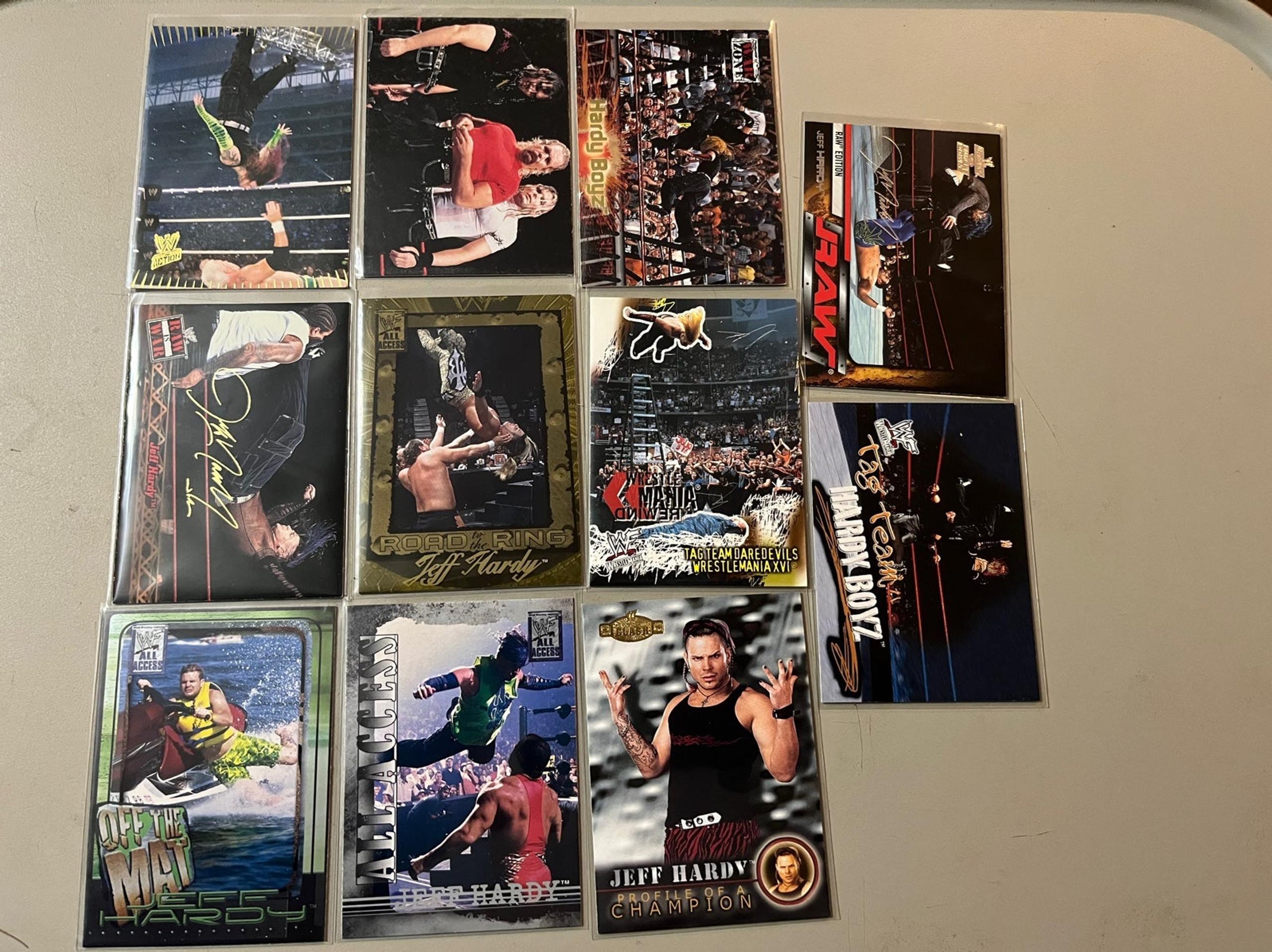 WWE Jeff Hardy 11 Card Lot