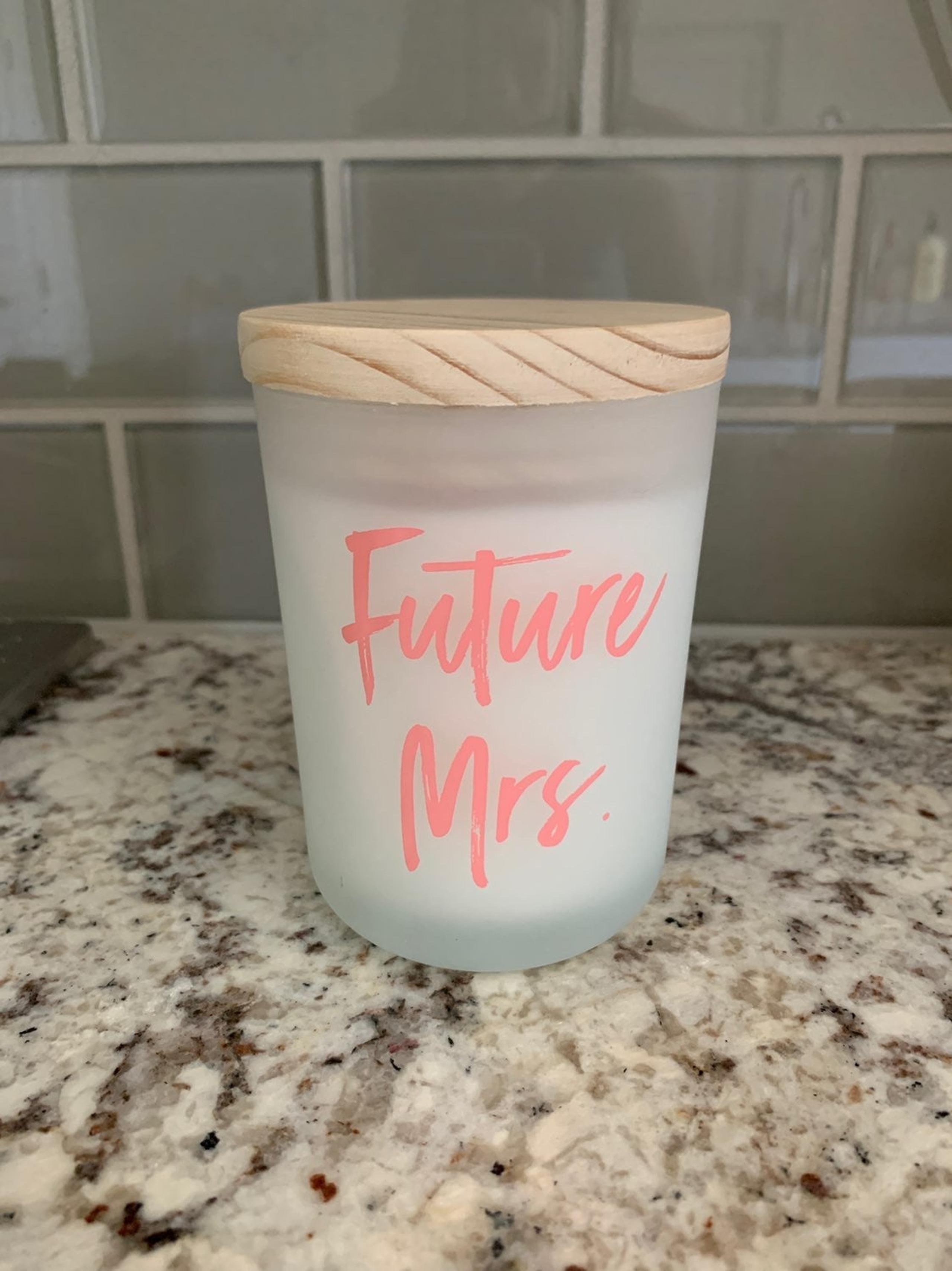 DW Home NEW Future Mrs. Champagne Candle