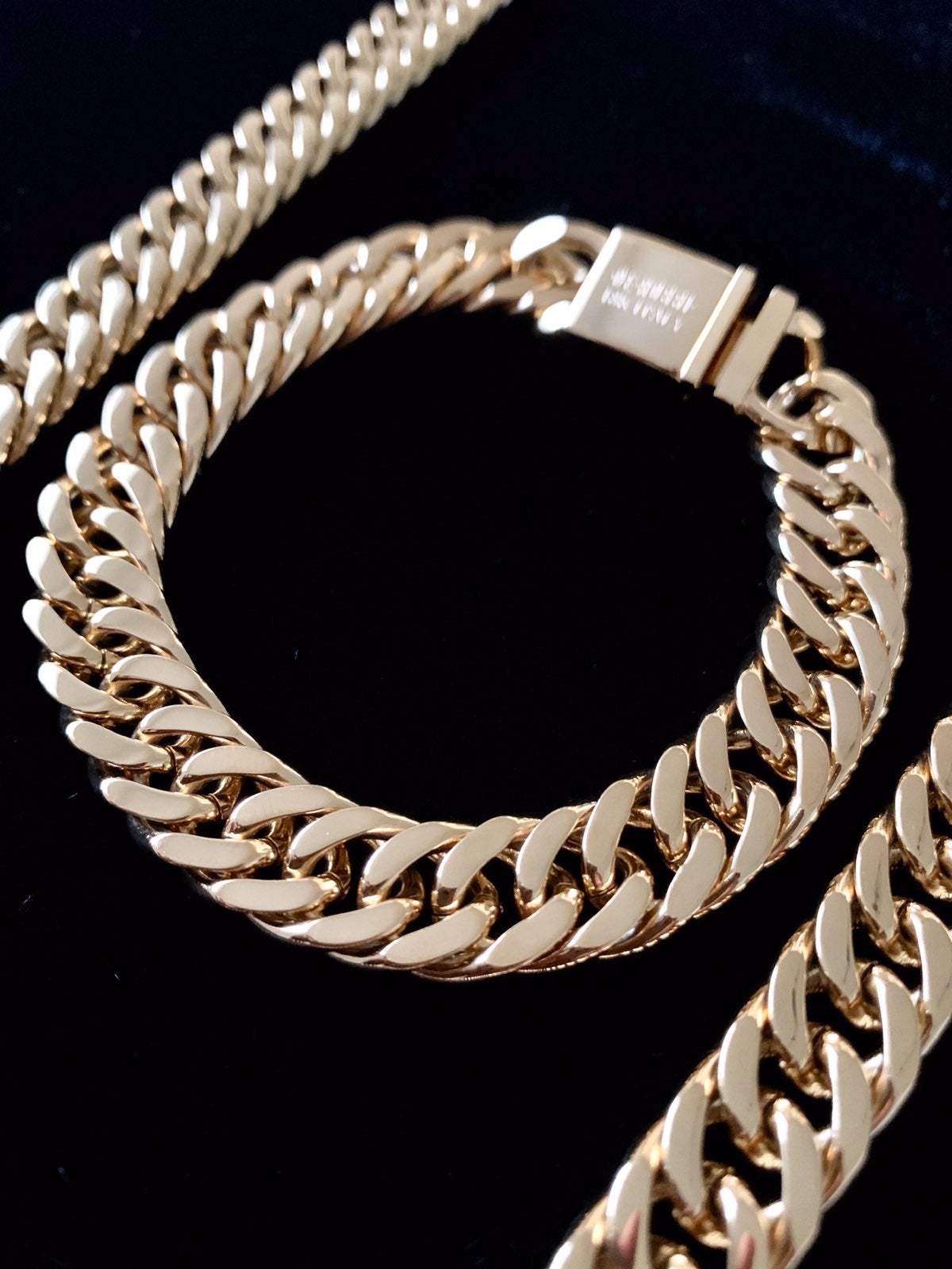 DOUBLE CUBAN LINK BRACELET 18K GOLD
