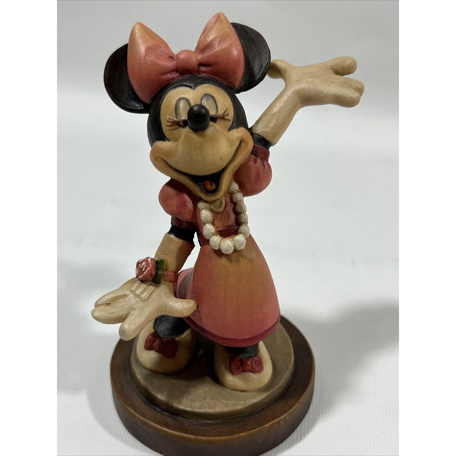 Anri Disney Minnie Mouse carved limited edition #/5000 4” Tall