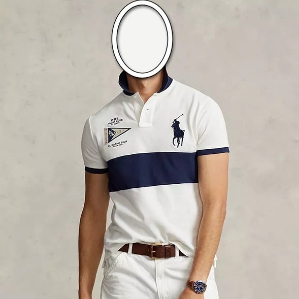 138.00 NWT Men's POLO RALPH LAUREN Size XXL Color NEVIS MULTI Mesh Polo Shirt
