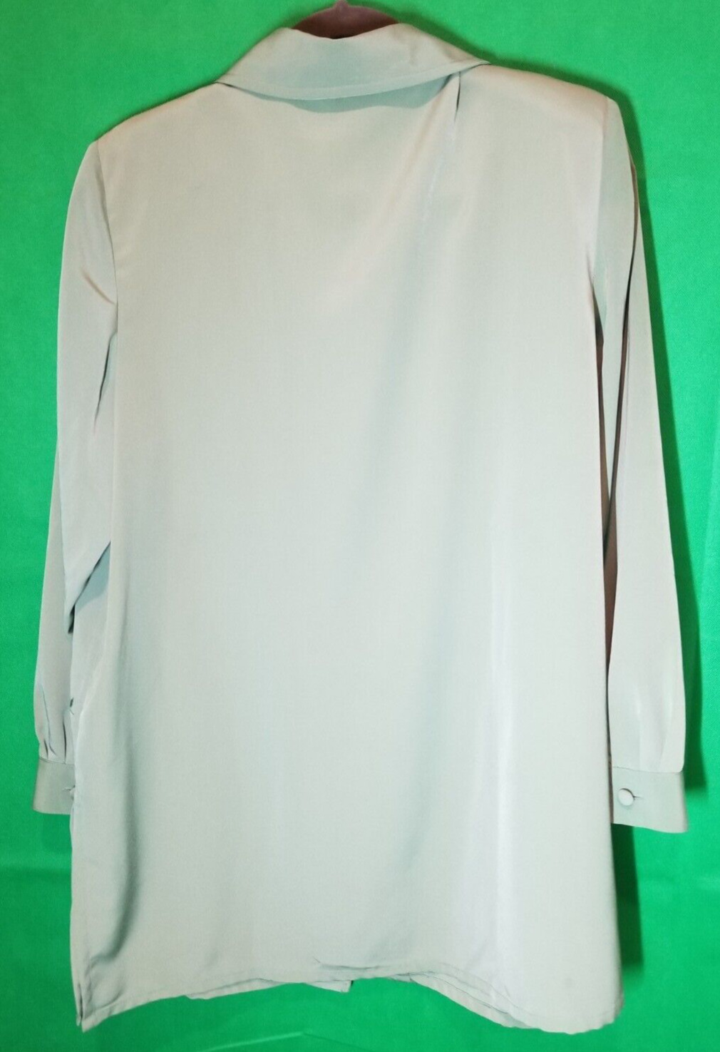 Chelsea Studio Tunic Jacket Long Sleeve Green Embroidered Floral Button Top 20
