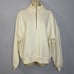 J. Crew Heritage Fleece half-zip Sweatshirt Cream Casual Preppy Women's L
