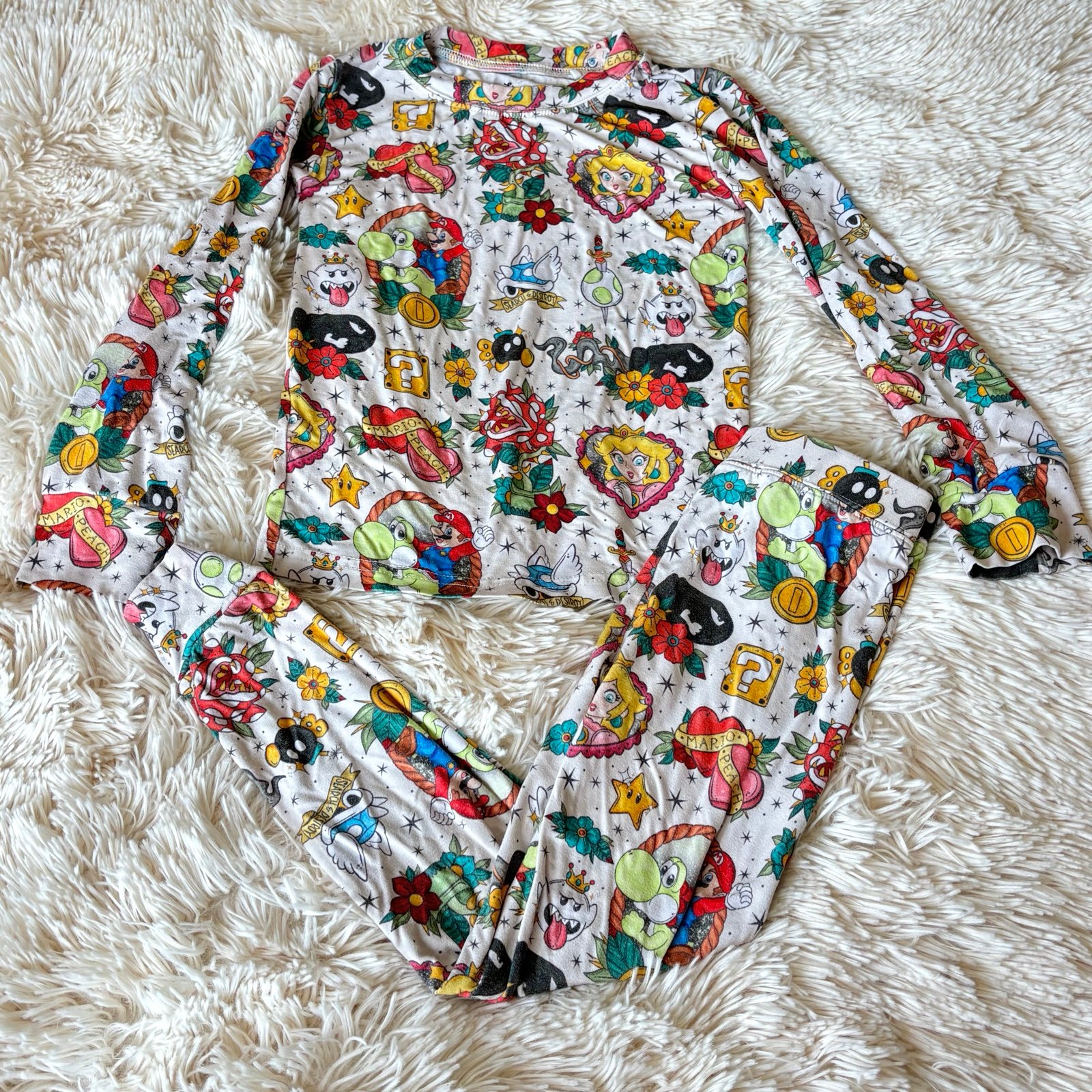 Showstoppers Super Mario Just Peachy Pajamas 3T