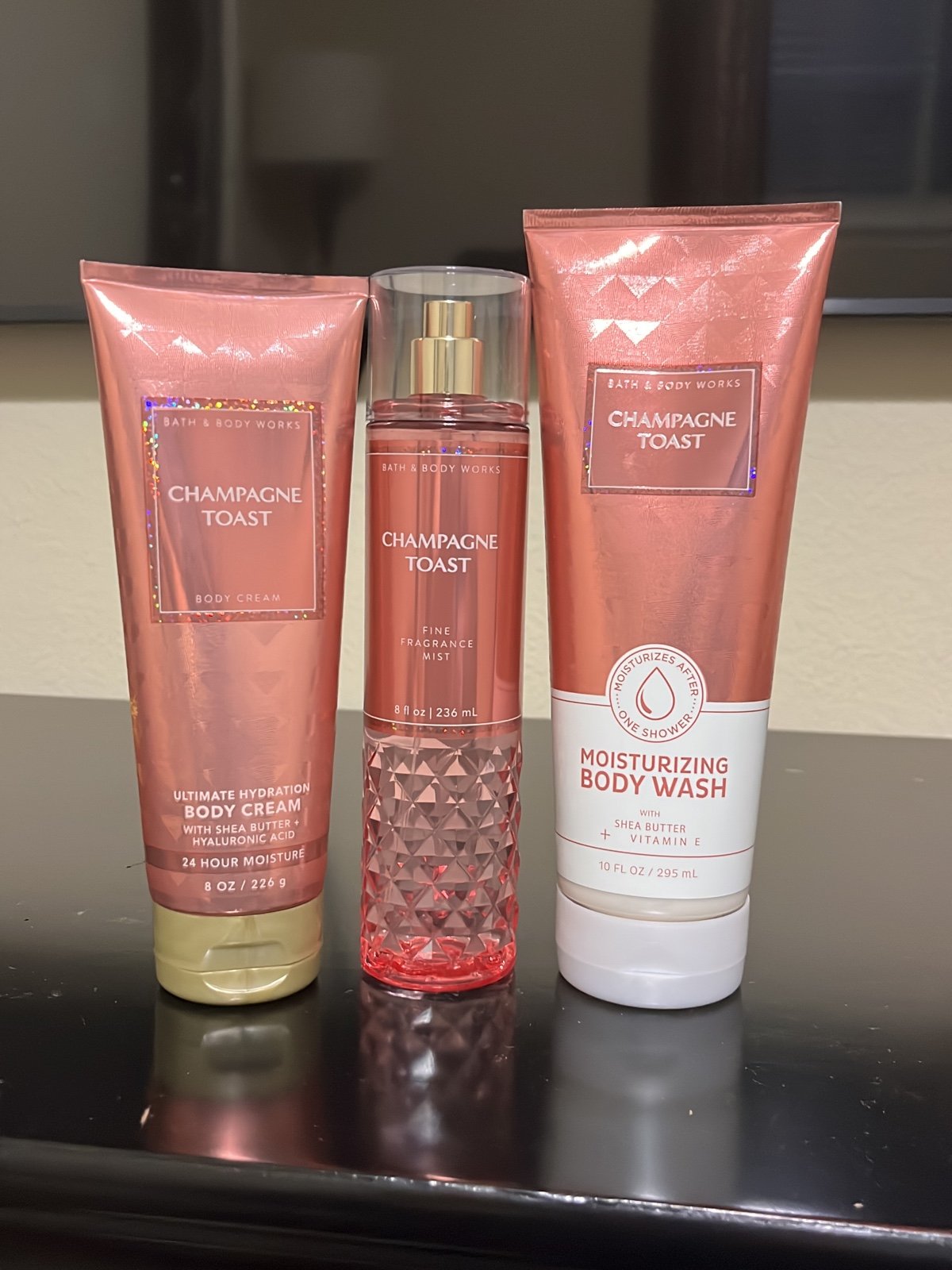 Bath and Body Works bundle champagne toast