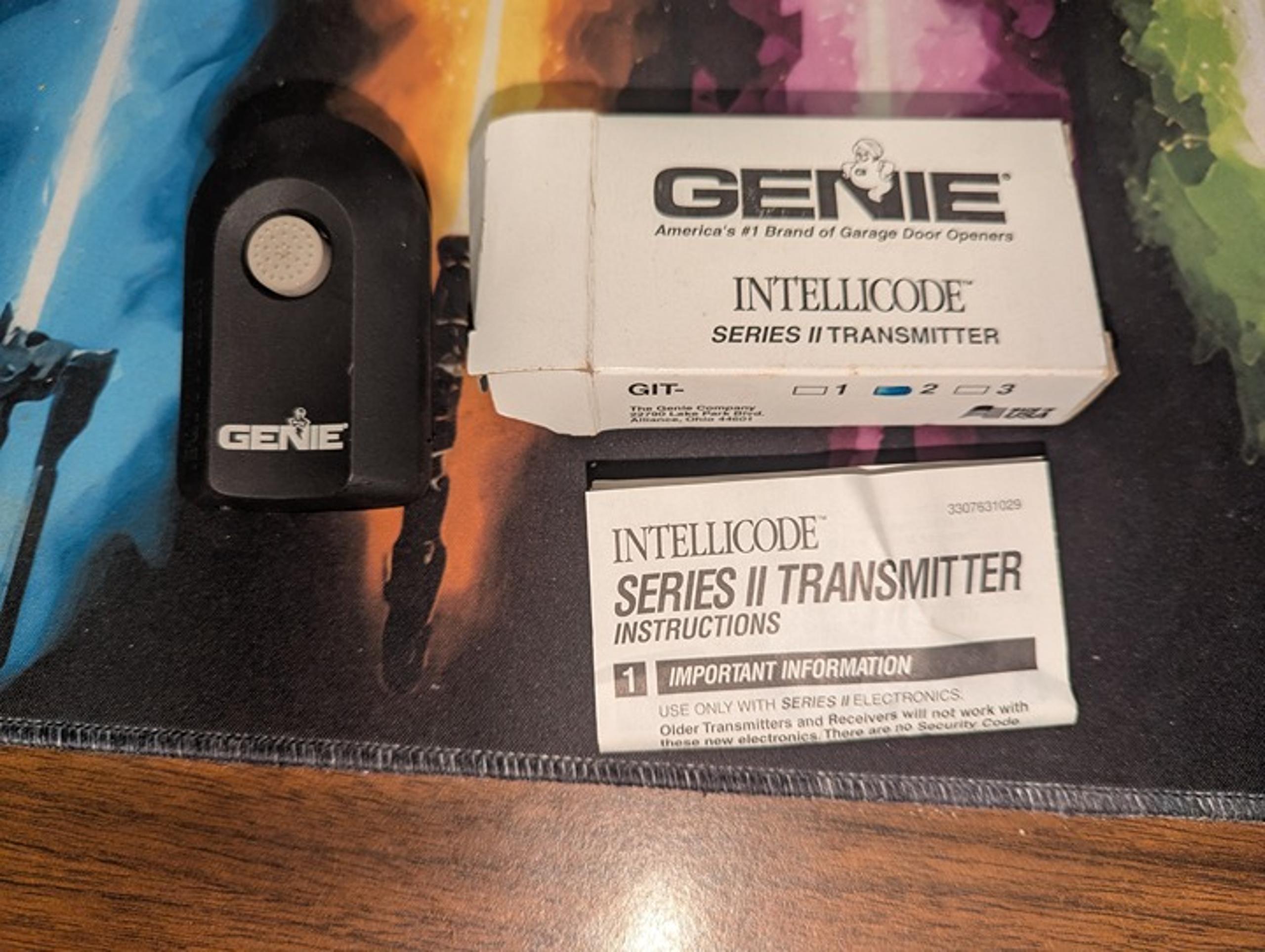 Genuine GENIE Intellicode ACSCTG Type 1 Garage Door Opener (1-Button) Remote