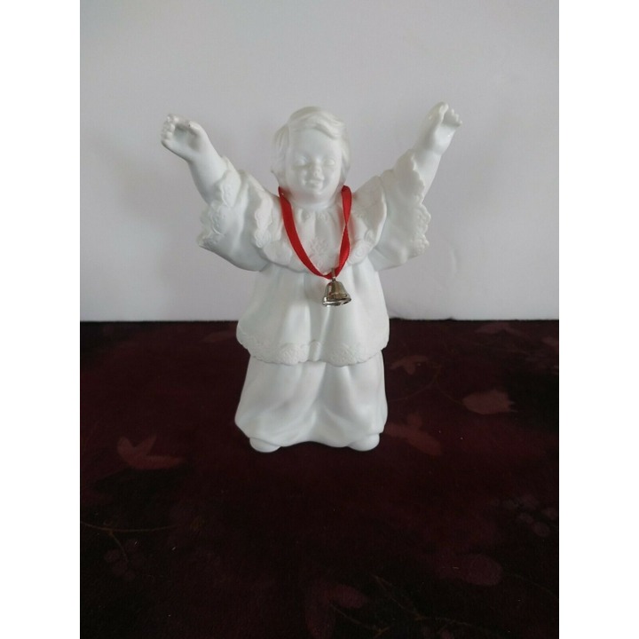 RARE Department 56 Winter Silhouette Boy from Caroling Bells