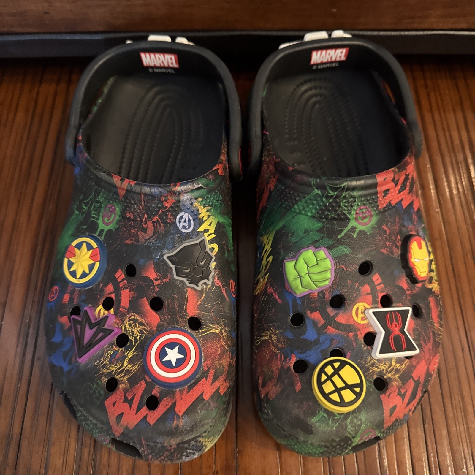 Avengers Marvel 6Y Big Kid Crocs Step into Action with Avengers Power Rare