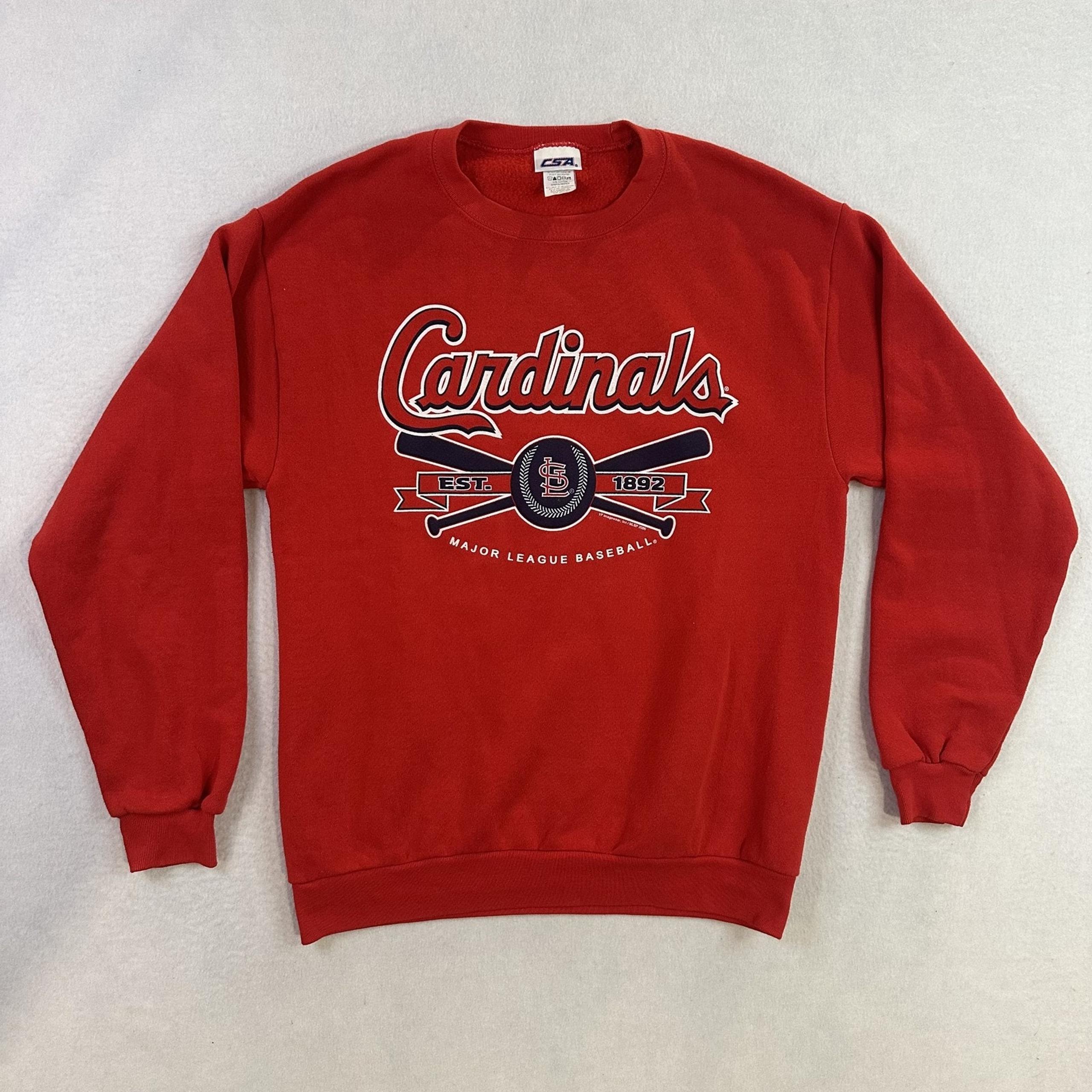 Vintage St Louis Cardinals Sweatshirt Mens Medium Red MLB Baseball CSA 2000s