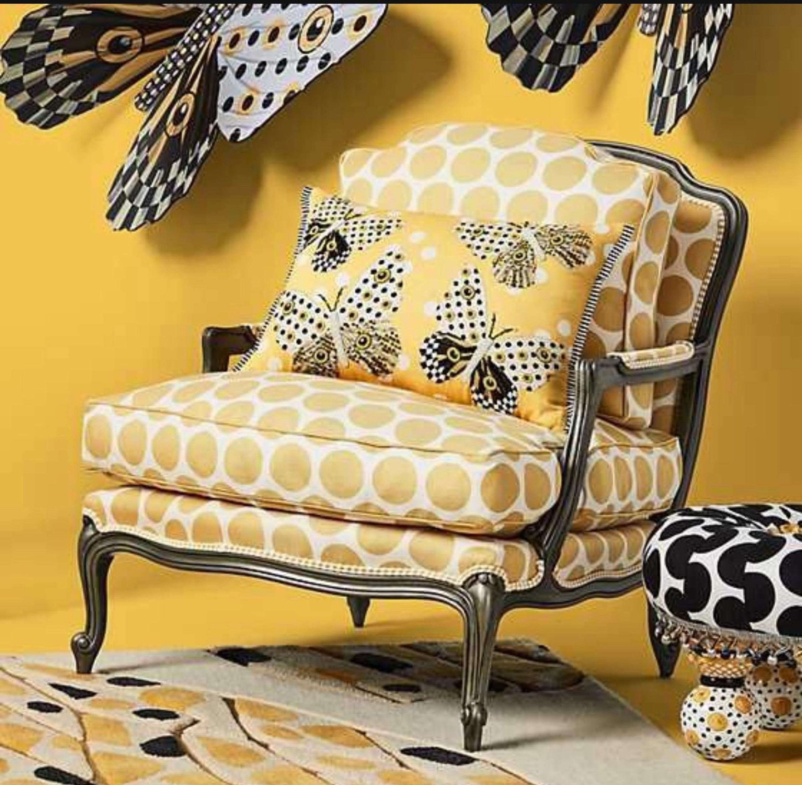 MACKENZIE-CHILDS Spot On Butterfly Lumbar Pillow