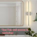 KARTOOSH Modern Wall Sconces Set of Two, Silver, Dimmable Hardwired Wall Sconces