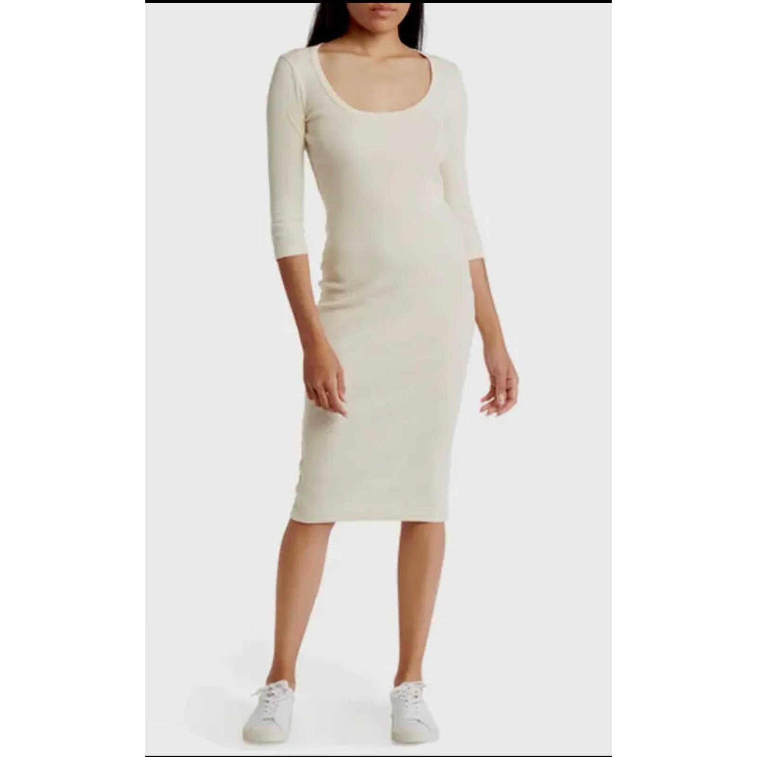 James Perse scoop neck midi dress  womens size 0