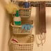 3PCS Plastic Hanging Baskets for Shower, Hanging Basket Organizer with Hooks