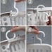 3PCS Plastic Hanging Baskets for Shower, Hanging Basket Organizer with Hooks