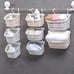3PCS Plastic Hanging Baskets for Shower, Hanging Basket Organizer with Hooks