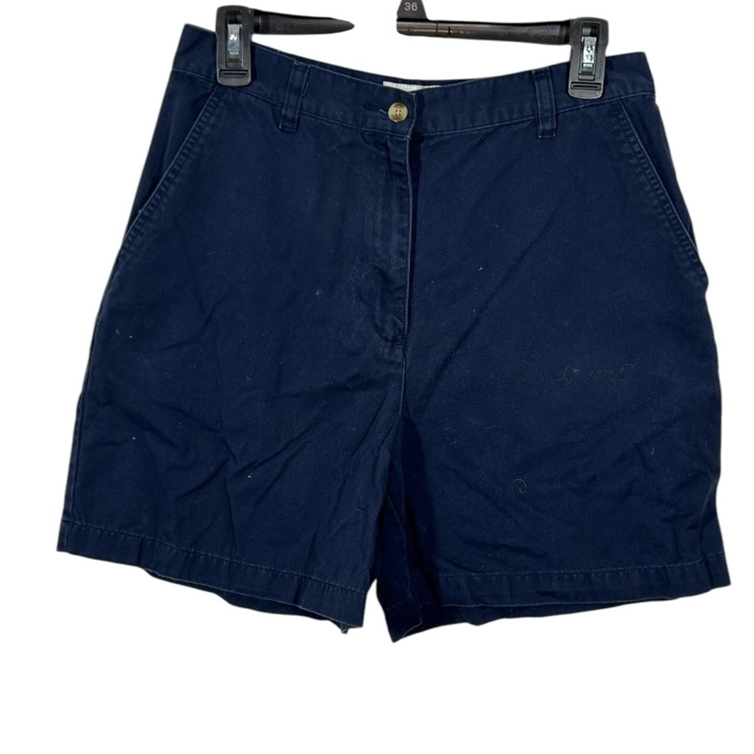 Sonoma Women's Navy Cotton Casual Walking Chino Shorts size 10