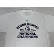 Vintage UCONN Huskies Basketball 2004 Mens XL NCAA National Champions Shirt New