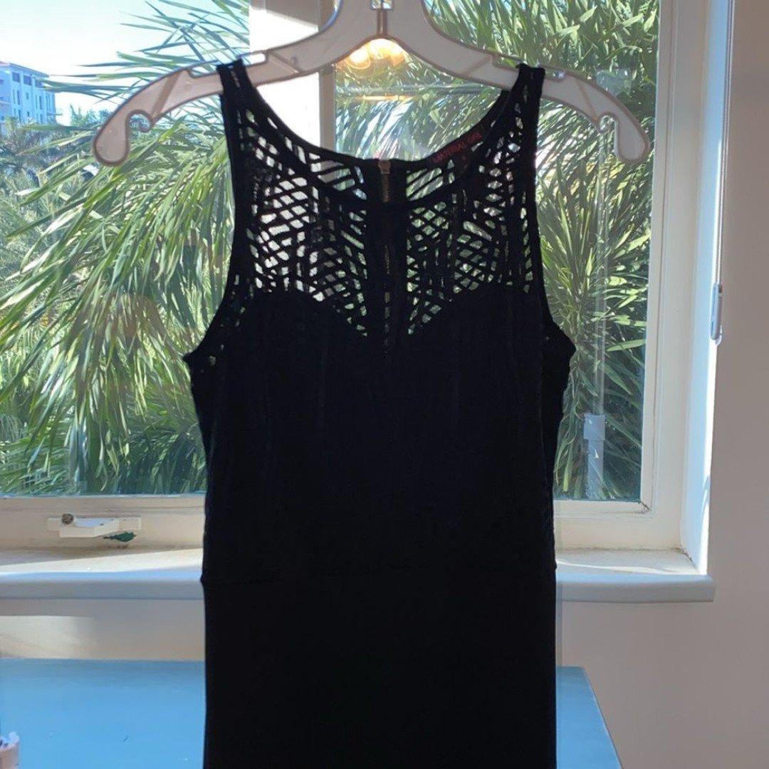 Material Girl Sexy lace dress with high slit