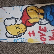 Kaws bart simpson rug