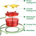 Window Hummingbird Feeder, Small Hummingbird Feeder for Outdoors