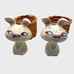 Vintage 1958 Holt Howard Bunnies in Baskets Shakers