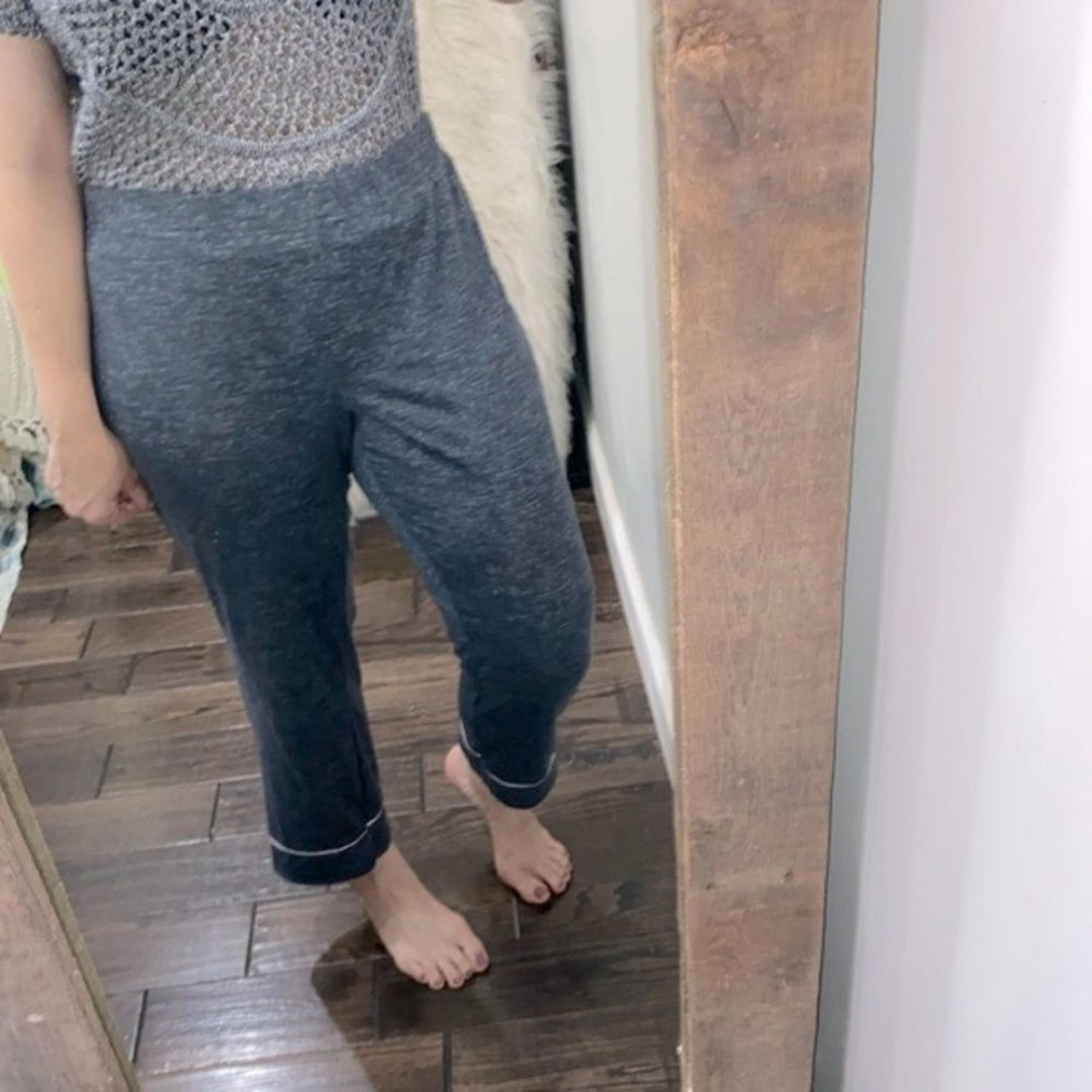 Rae Dunn grey pajama pants size large