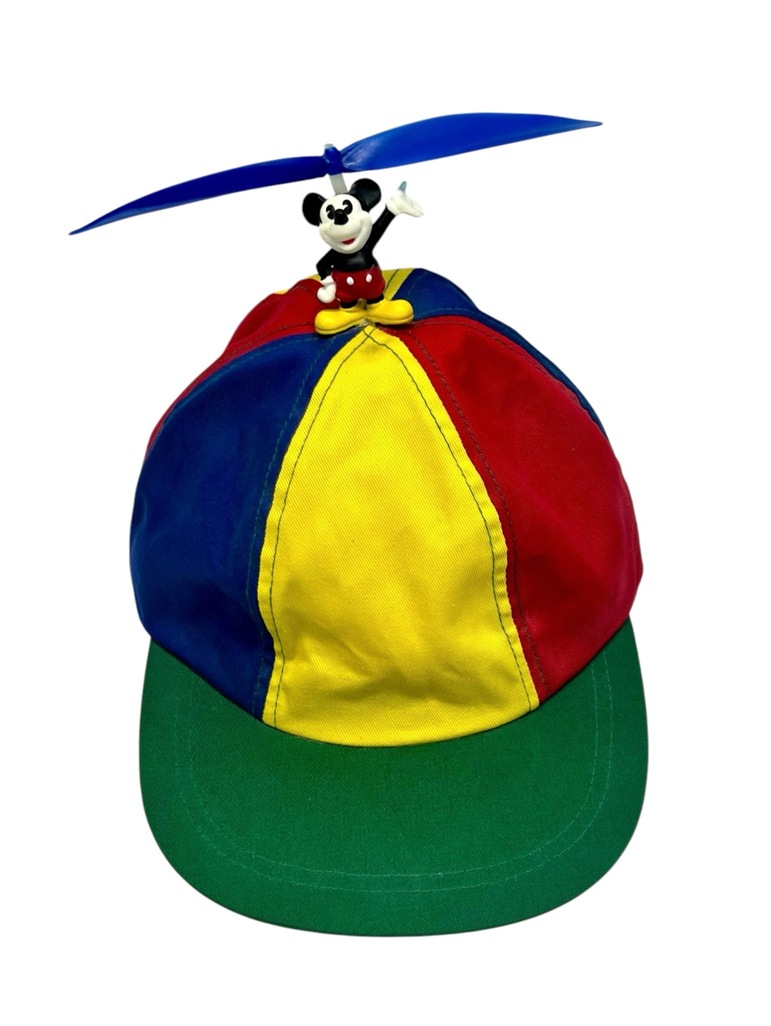 Vintage Walt Disney World Mens Pinwheel Mickey Mouse Hat One Size Fits All NWT’s