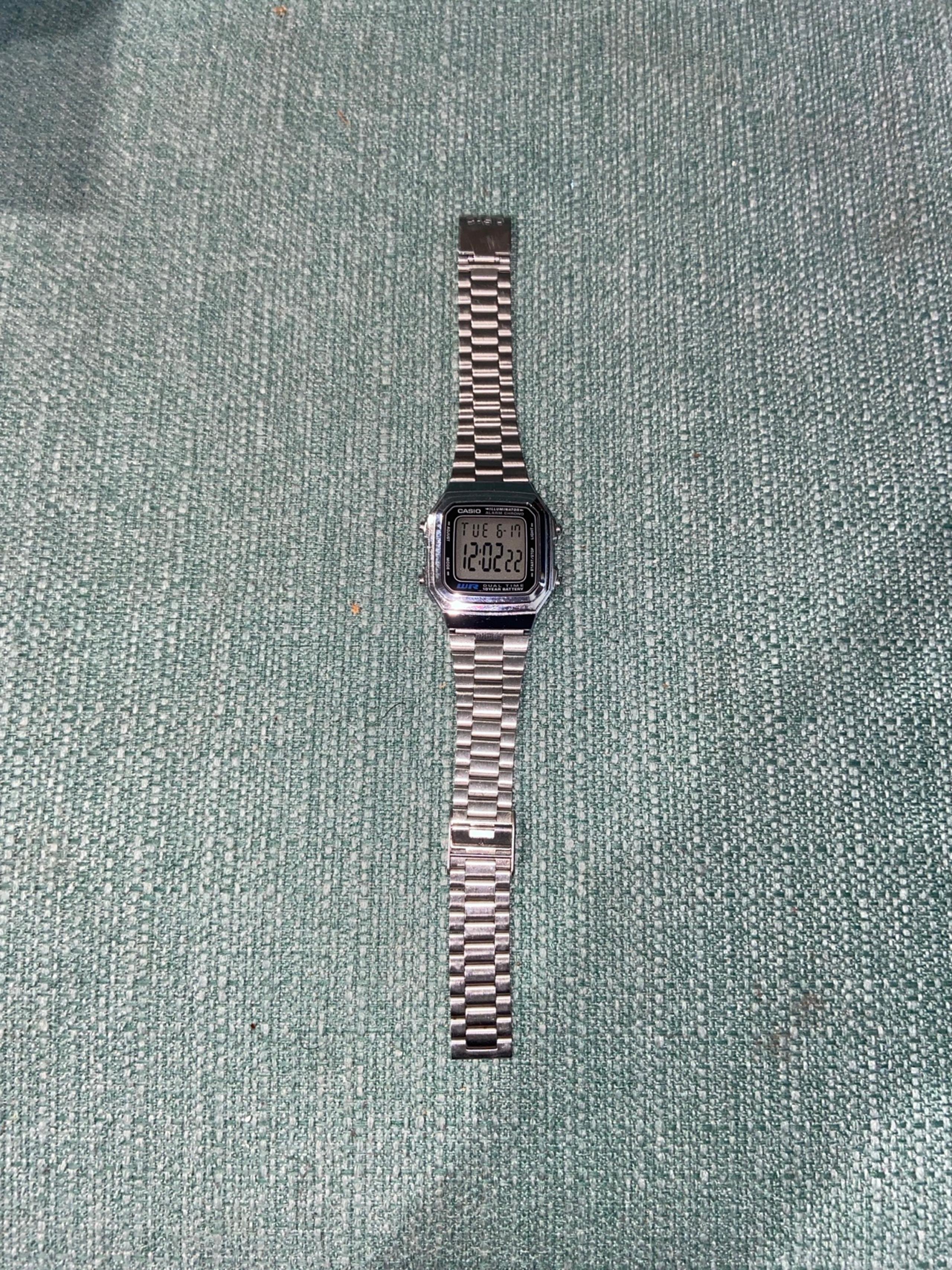 Casio Men s A178WA-1A Illuminator Stainless Steel Watch